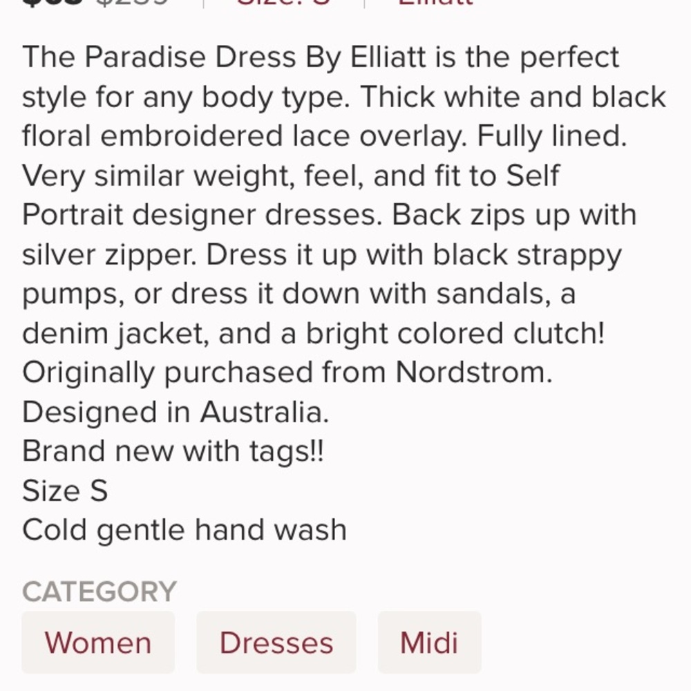 💫ELLIATT PARADISE DRESS💫 - Picture 6 of 6